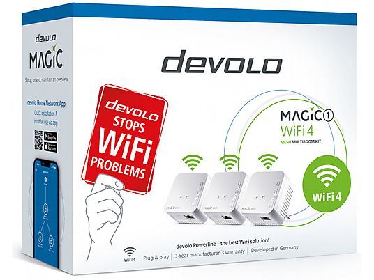 DEVOLO Powerline Magic 1 WiFi-4 Mini Multiroom Kit (7096)