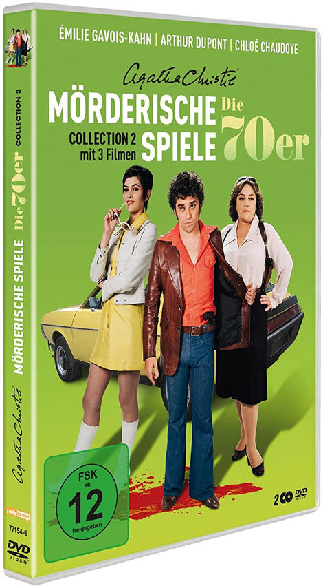 DVD-Hülle mit Filmcover-Art mit drei Personen und einem gelben Auto.