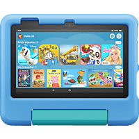 AMAZON Fire 7 Kids (2022), Tablet, 16 GB, 7 Zoll, Schwarz, Blau