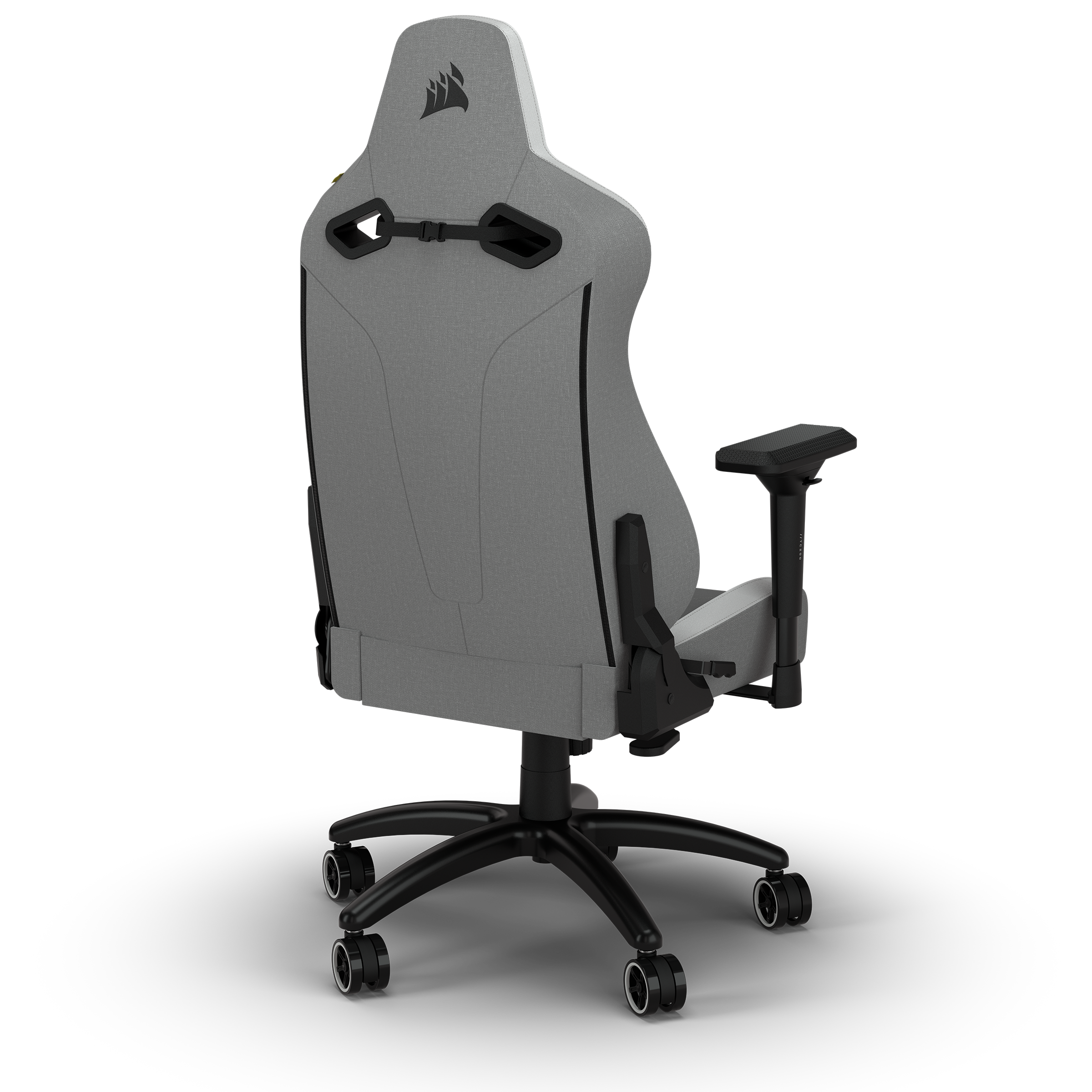 – Fit, / Gaming-Stuhl Weiß Hellgrau/Weiß Standard Stoffbezug TC200 Stuhl, mit Hellgrau CORSAIR Gaming