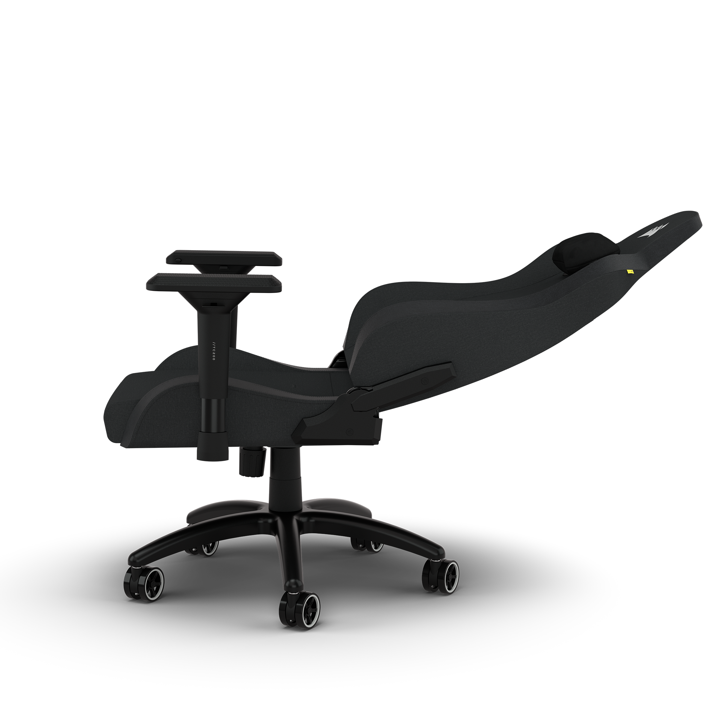 CORSAIR TC200 Gaming-Stuhl Standard mit Schwarz – Gaming Stuhl, Fit Stoffbezug