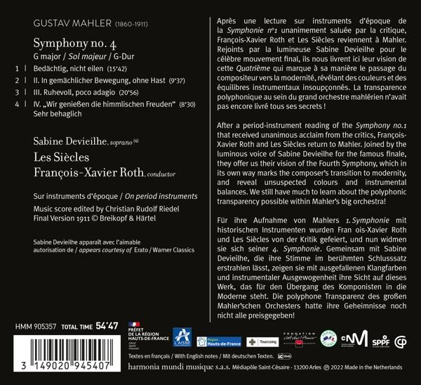 Francois-xavier Roth Les Siecles Sa - Sinfonie 4  - (CD)