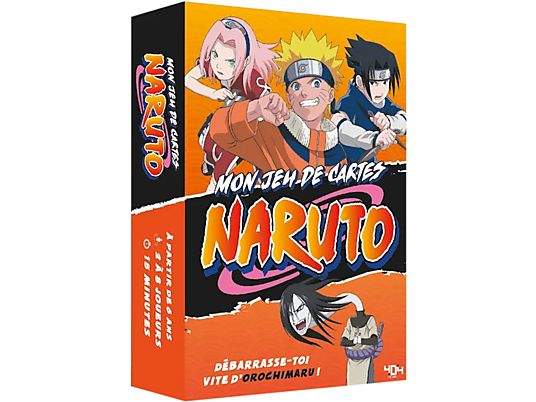 404 EDITIONS Naruto: Mon jeu de cartes (francese) - Gioco da tavolo (Multicolore)