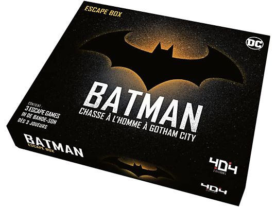 404 EDITIONS Batman : Chasse à l'homme à Gotham City - Escape Box (Französisch) - Brettspiel (Mehrfarbig)