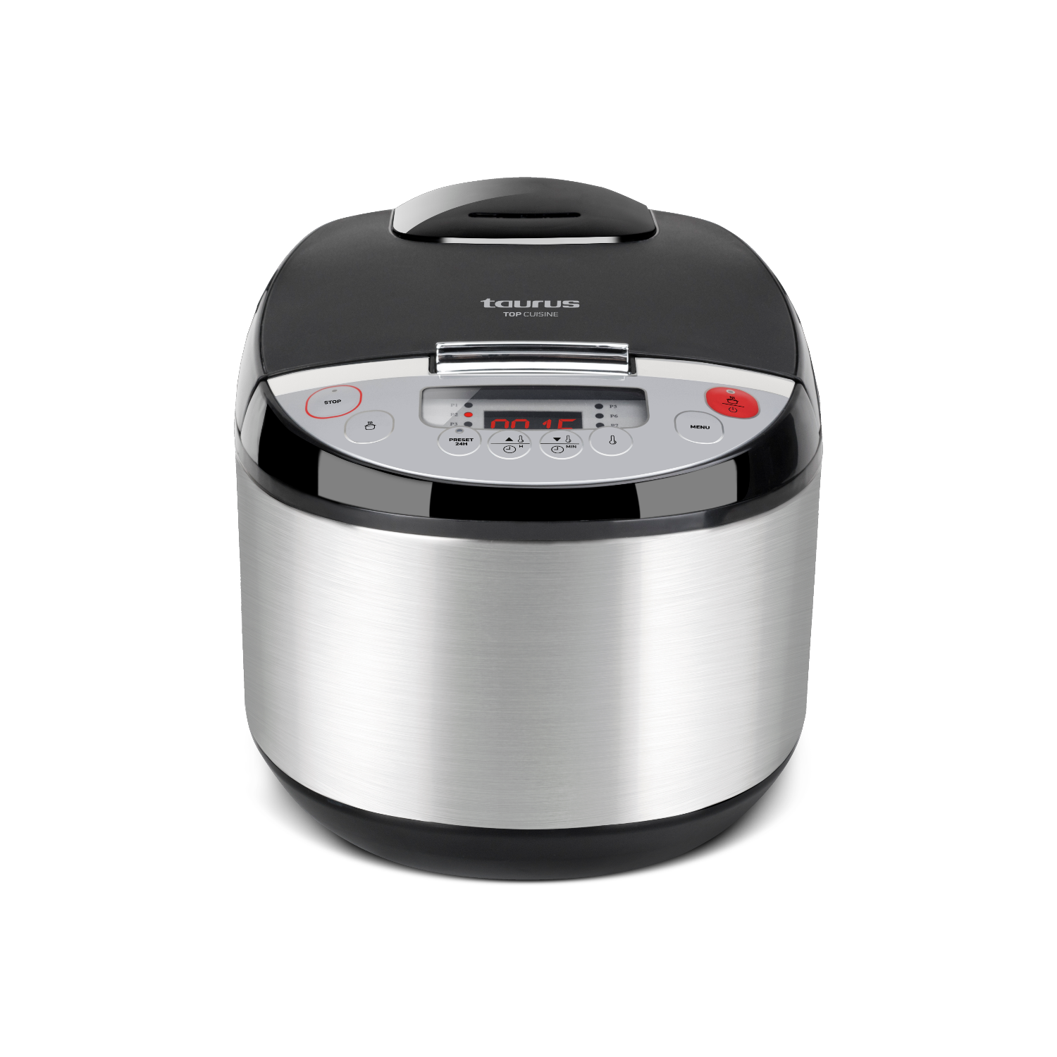 Robot De Cocina taurus top cuisine 860w 5l cusine 900w 12 programas cubeta antiadherente digital especiales recetario