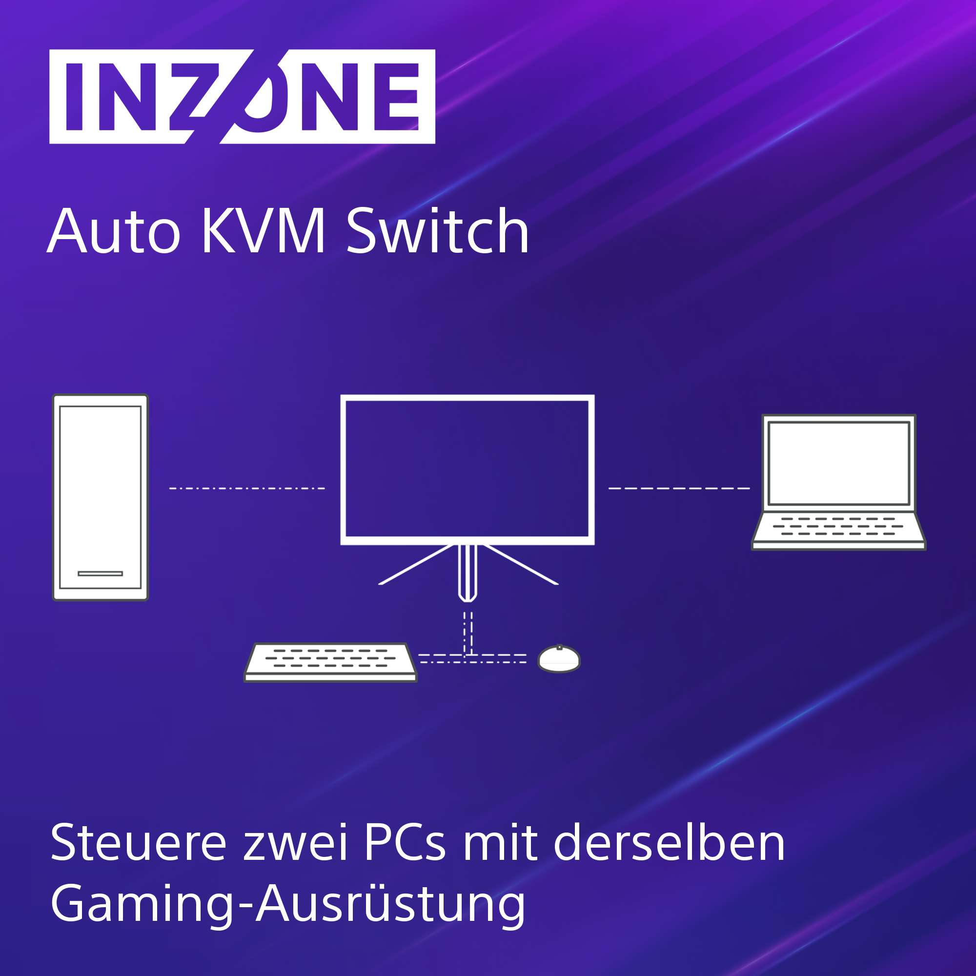SONY -Ausstellungsstück- INZONE M9 | 27 Zoll 4K HDR Gaming-Monitor mit 144 Hz, IPS 1 ms und NVIDIA® G-SYNC® Kompatibilität 27 Zoll Monitor, UHD 4K, 1 ms Reaktionszeit, 600 cd/m², 120 Hz, Schwarz/Weiß