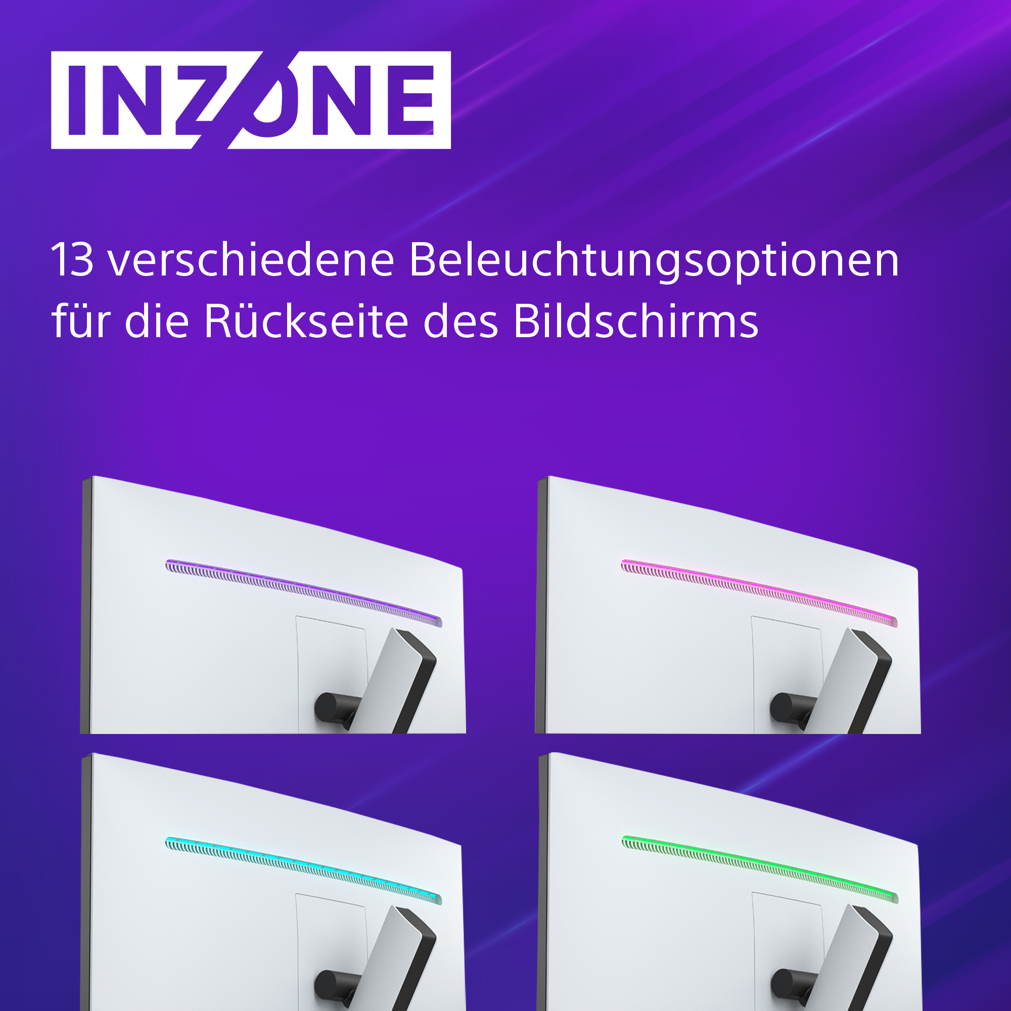SONY -Ausstellungsstück- INZONE M9 | 27 Zoll 4K HDR Gaming-Monitor mit 144 Hz, IPS 1 ms und NVIDIA® G-SYNC® Kompatibilität 27 Zoll Monitor, UHD 4K, 1 ms Reaktionszeit, 600 cd/m², 120 Hz, Schwarz/Weiß