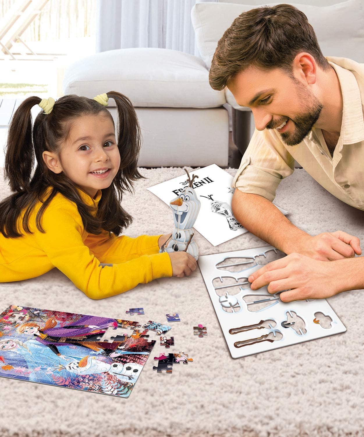 CLEMENTONI Disney : Frozen II (104 pièces + 3D) - puzzle (Multicolore)