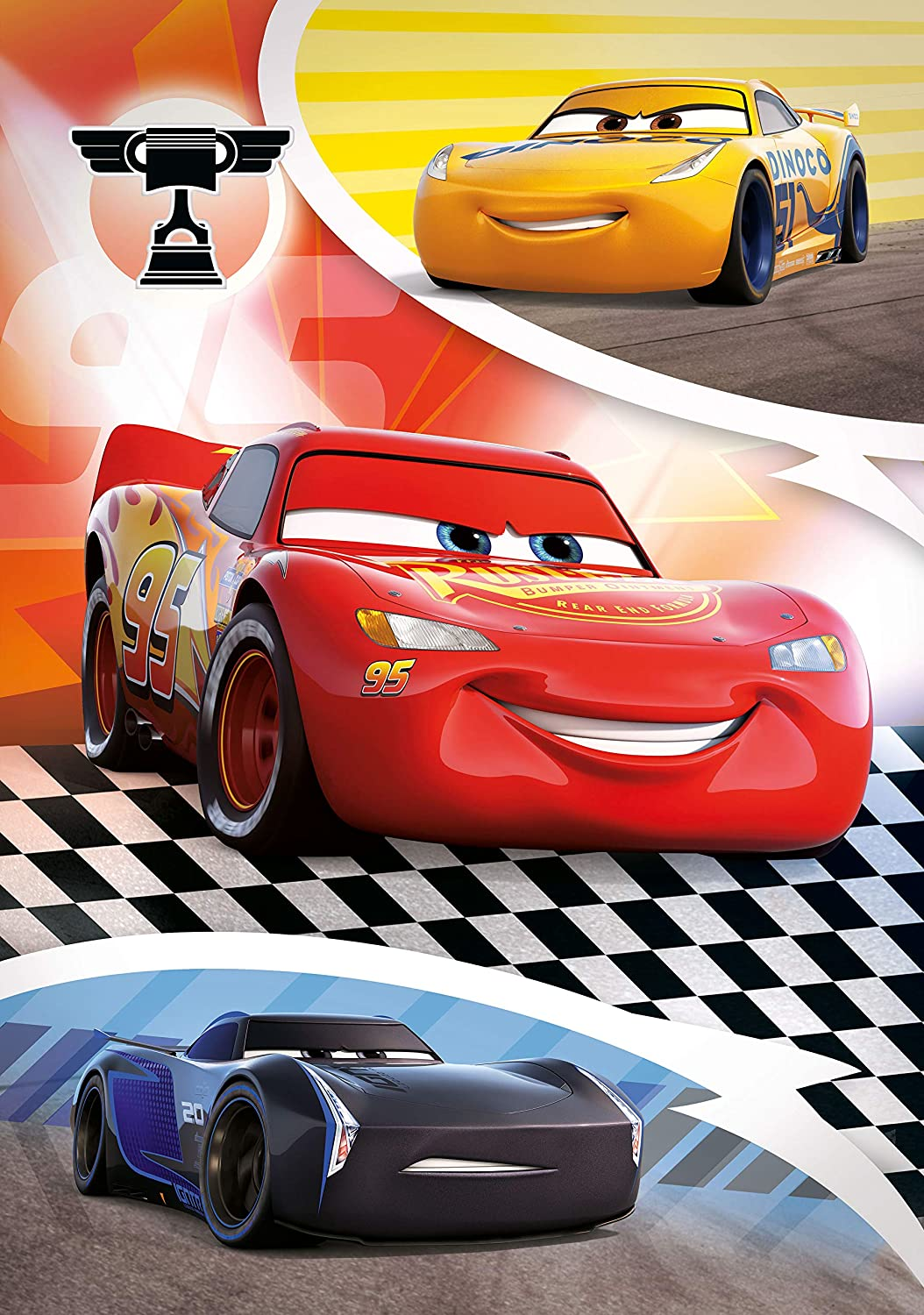 CLEMENTONI Disney-Pixar: Cars (104 Teile + 3D) - Puzzle (Mehrfarbig)