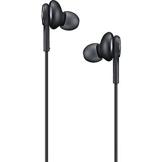 Auriculares de botón - Samsung EO-IC100, USB-C, Sonido AKG, Micrófono, Botón, Negro