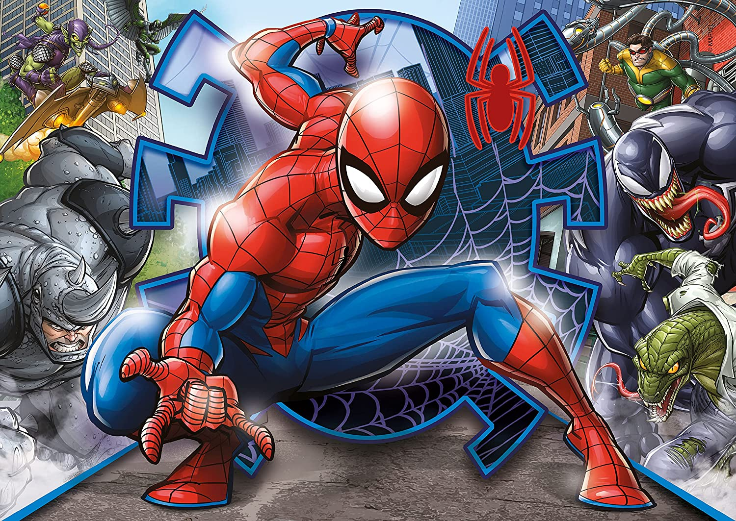 CLEMENTONI Marvel : Spiderman (20 + 60 + 100 + 180 pièces) - puzzle (Multicolore)