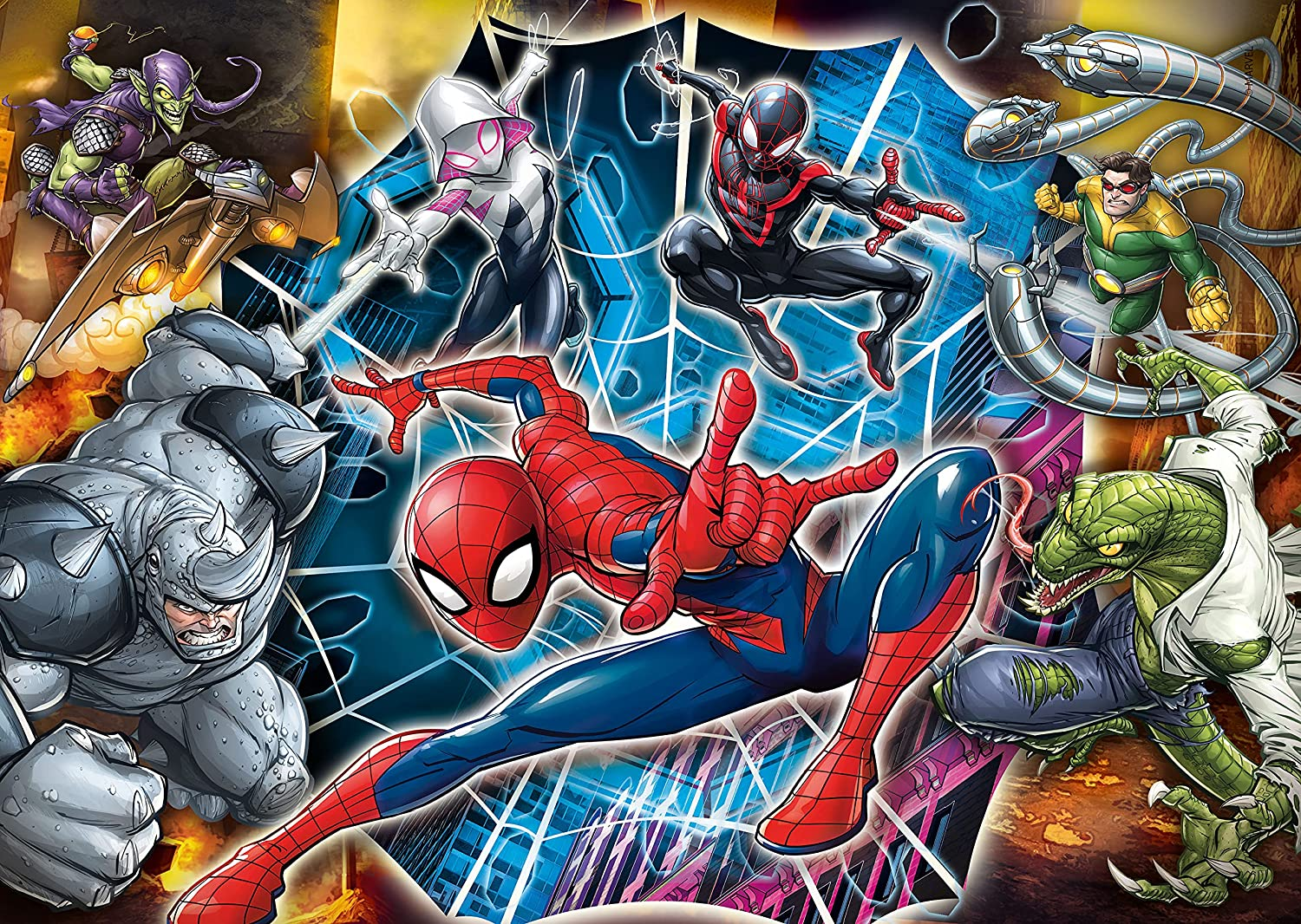CLEMENTONI Marvel : Spiderman (20 + 60 + 100 + 180 pièces) - puzzle (Multicolore)