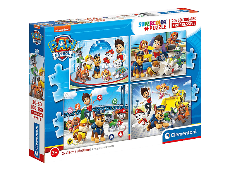 CLEMENTONI Nickelodeon: Paw Patrol (20 + 60 + 100 + 180 Teile) | Puzzle ...