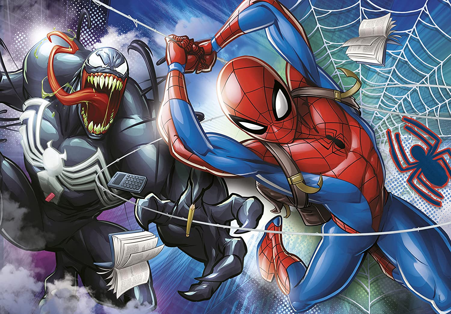 CLEMENTONI Spiderman - Supercolor (104 pièces) - puzzle (Multicolore)