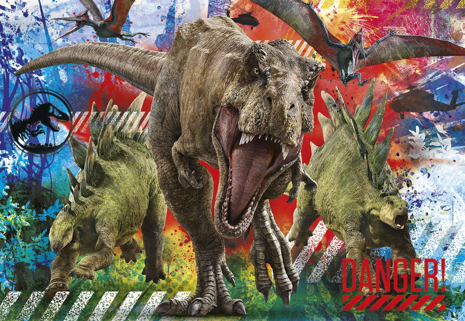 CLEMENTONI Jurassic World (180 pièces) - puzzle (Multicolore)