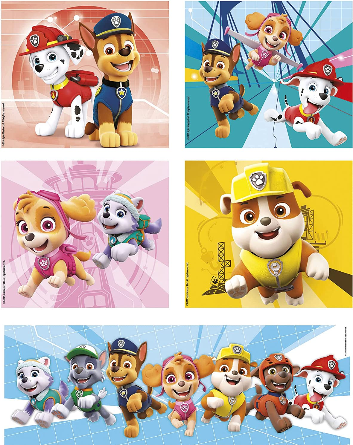 CLEMENTONI Nickelodeon: Paw Patrol (3x18 + 4x30 + 2x48 + 1x60 Teile) - Puzzle (Mehrfarbig)