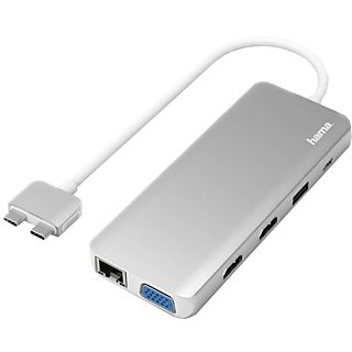 HAMA USB-C hub voor MacBook Air & Pro 12-poorts (00200133)