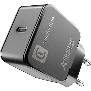 Cargador - CellularLine Charger, 15 W, Universal, Negro