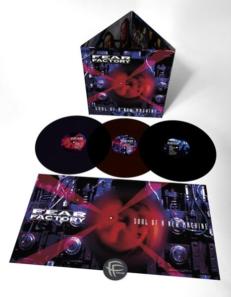Fear Factory albumkészlet bakelit lemezekkel és csomagolással. Az album a Soul of a New Machine.
