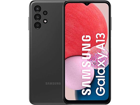 Móvil - Samsung Galaxy A13, Negro, 64 GB, 4 GB RAM, 6.6" Full HD+, MediaTek Octa-Core, 5000 mAh, Android 12