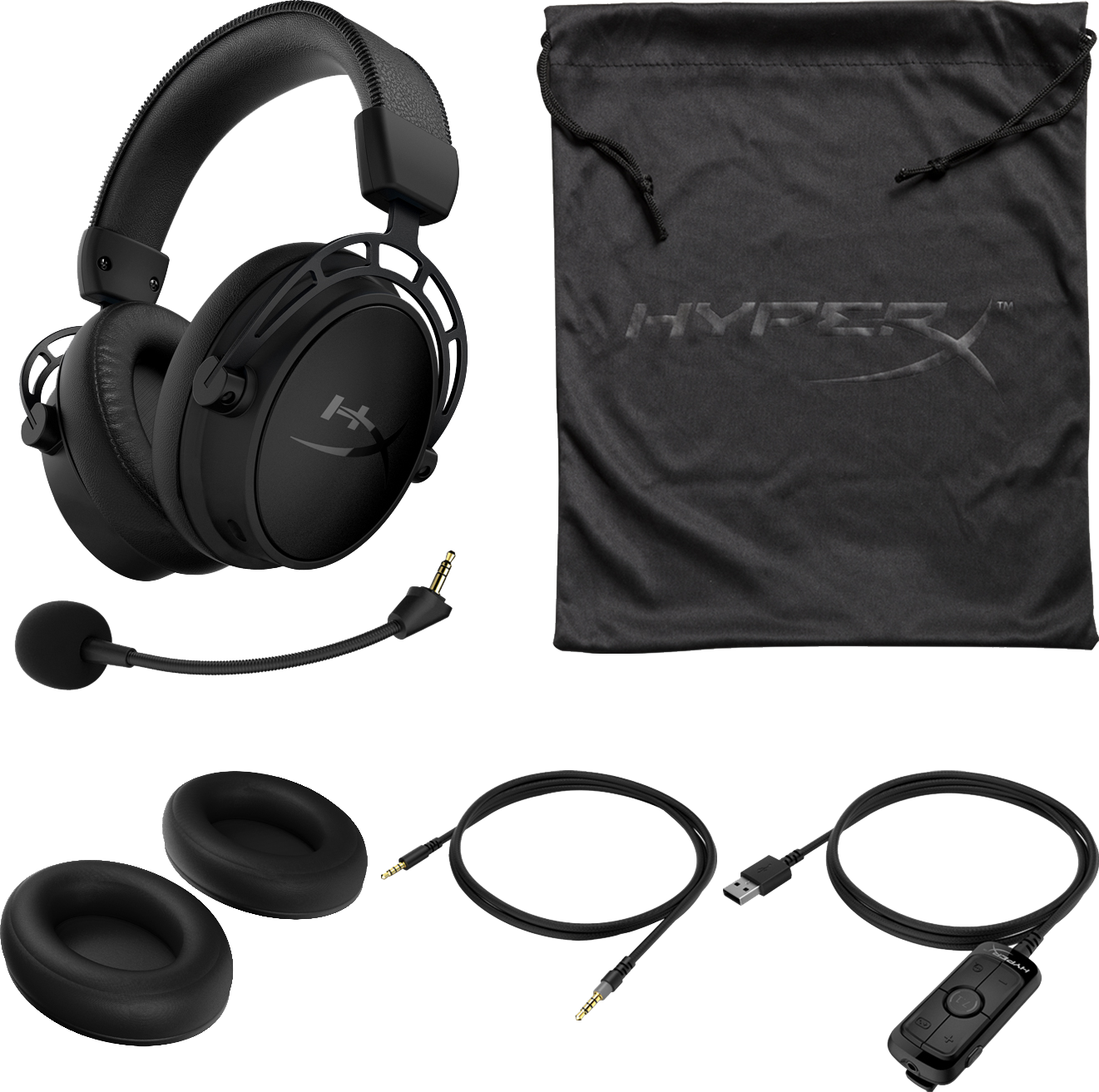 HYPERX Cloud Alpha S Blackout Pro Gaming Headset - Mat Zwart