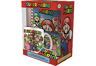 Super Mario - Evergreen ajándékcsomag (A5-ös füzet, bögre, kulcstartó, poháralátét)