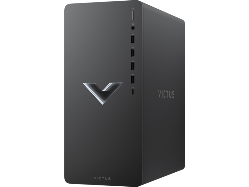Torre PC Victus negra con logo Victus al frente.