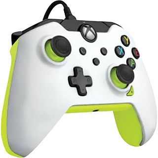 Mando Xbox - PDP 049-012-WY, Para Xbox Series X/PC, Cable, Blanco/Amarillo