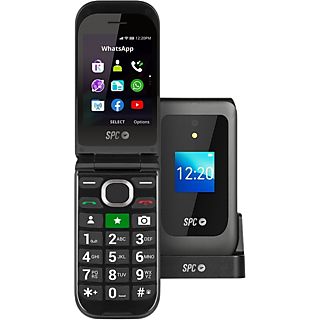 Móvil - SPC Jasper 2327N, Botón SOS, 2.8", 4G, 1600 mAh, Radio FM, Bluetooth, Números y Letras grandes, Negro