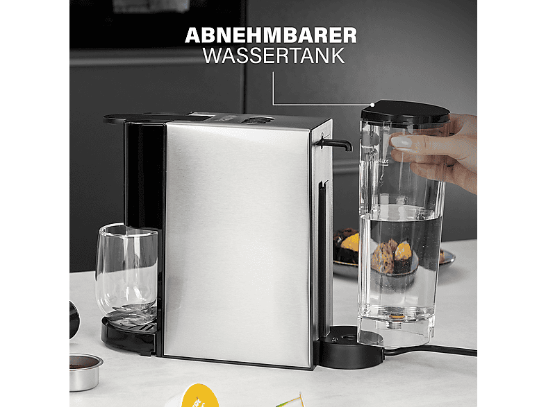 Princess 01.249450.01.001 Kapselmaschine (Steel, 1450 Watt, 19 bar) — Foto 5 von 5