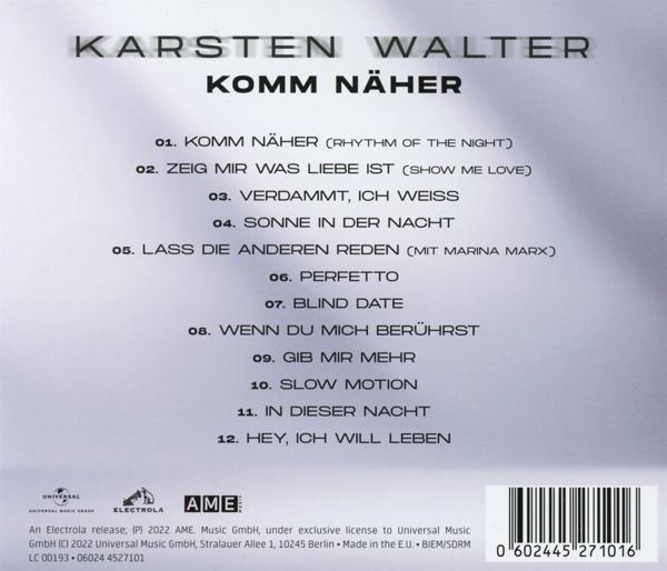 CD-Rückseite mit deutschen Titeln, Logo und Barcode unten.