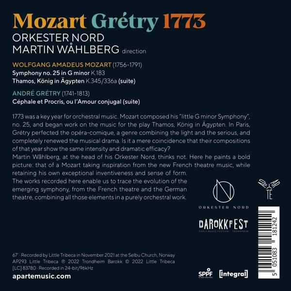 Orkester Nord Martin Wahlberg - 1773 Mozart And Gretry  - (CD)