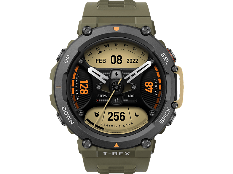AMAZFIT T-Rex 2 Smartwatch Kunststoff Silikon, 140-205 mm, Wild Green