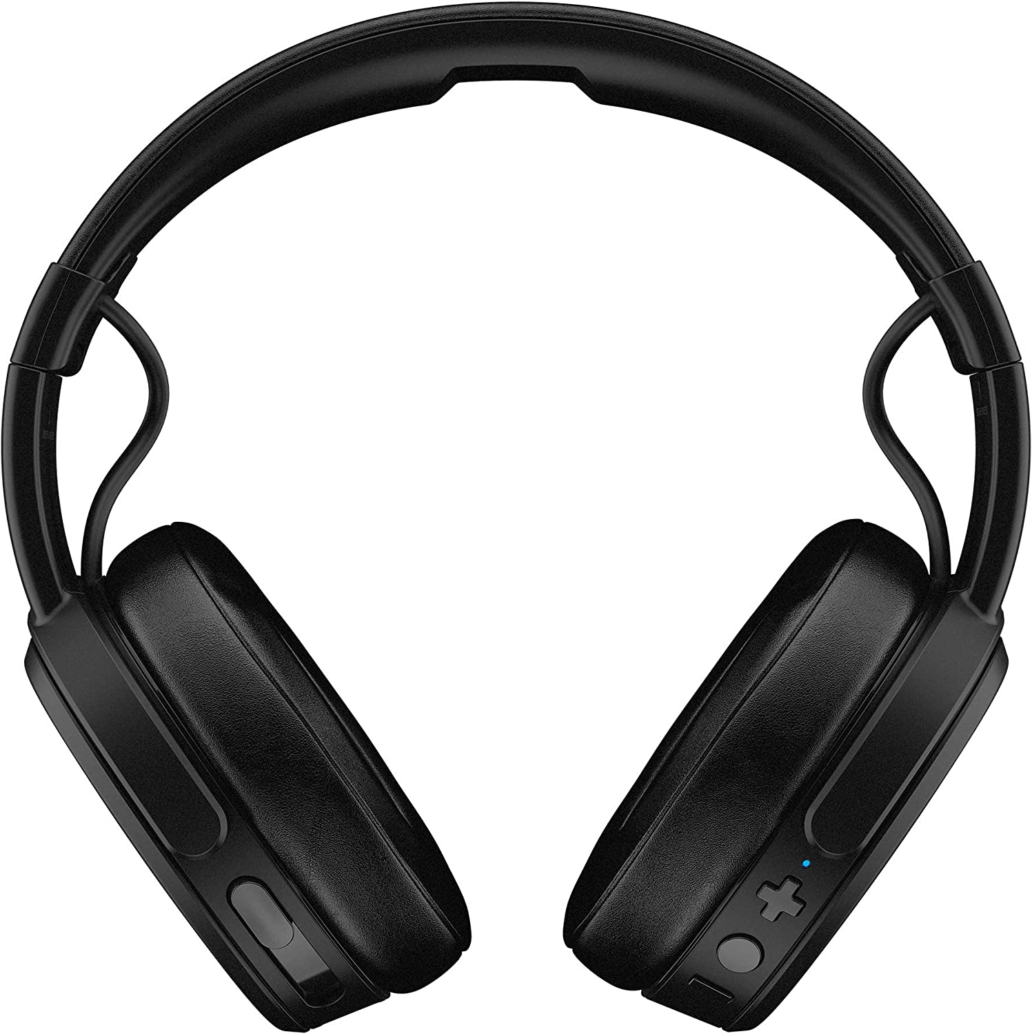 Casque circum-auriculaire noir. Le casque est présenté de face, les oreillettes orientées vers l'extérieur.