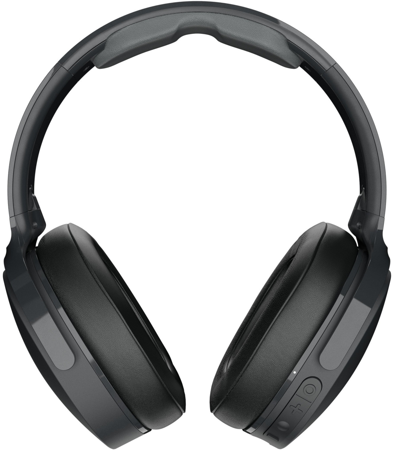 Casque noir avec un arceau incurvé et des oreillettes.