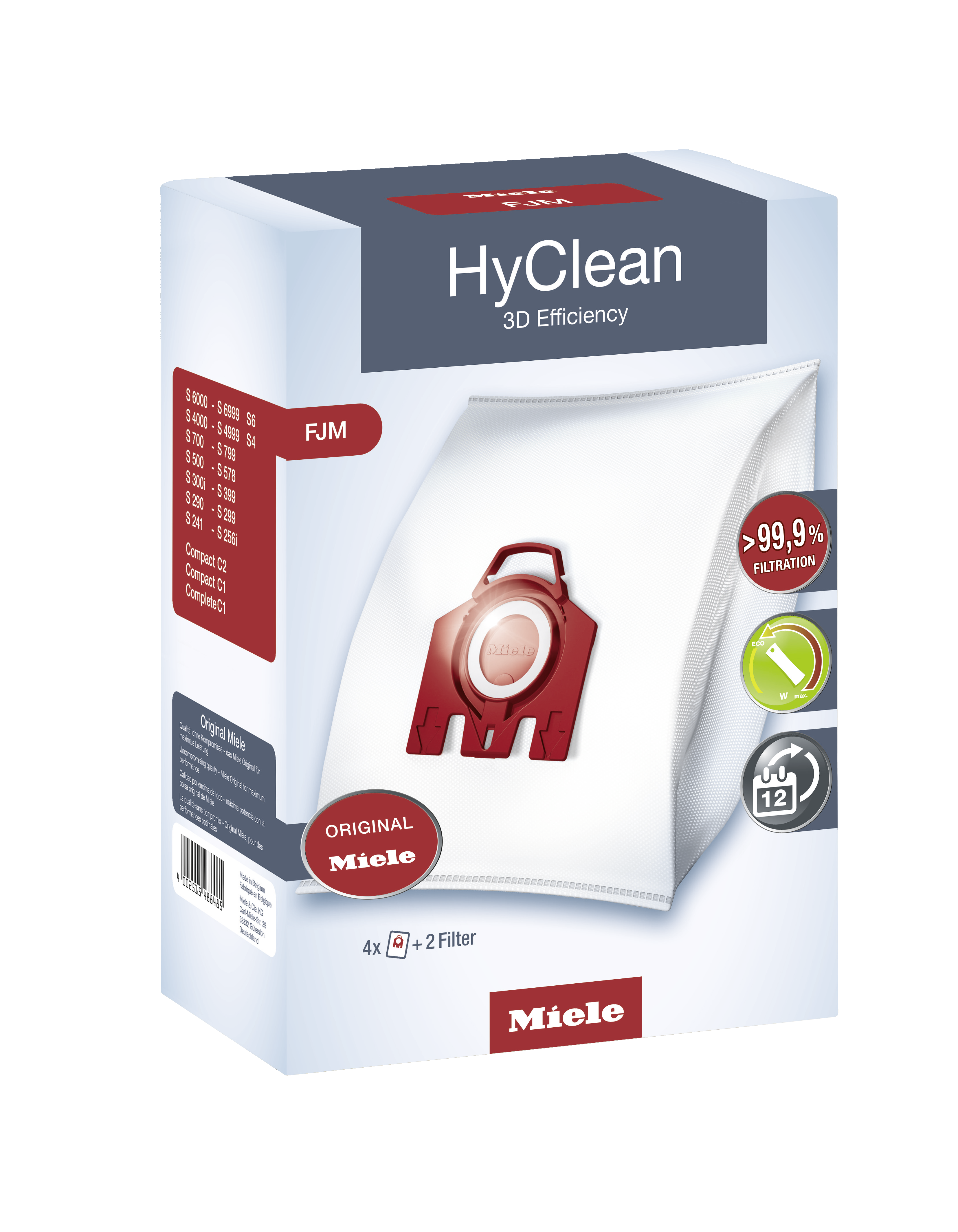 MIELE HyClean 3D Efficiency FJM - Stofzuigerzakken