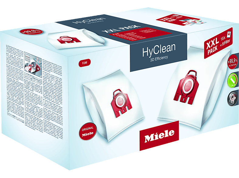 Pakket slepen desinfecteren MIELE XXL-Pack HyClean 3D Efficiency FJM | Stofzuigerzakken kopen? |  MediaMarkt