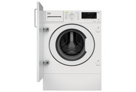 SHARP ES-NIB814BWB-DE Einbau-Waschmaschine (8 kg, SATURN | Waschmaschine kaufen mit Weiß B) 1330 U/Min., Einbau