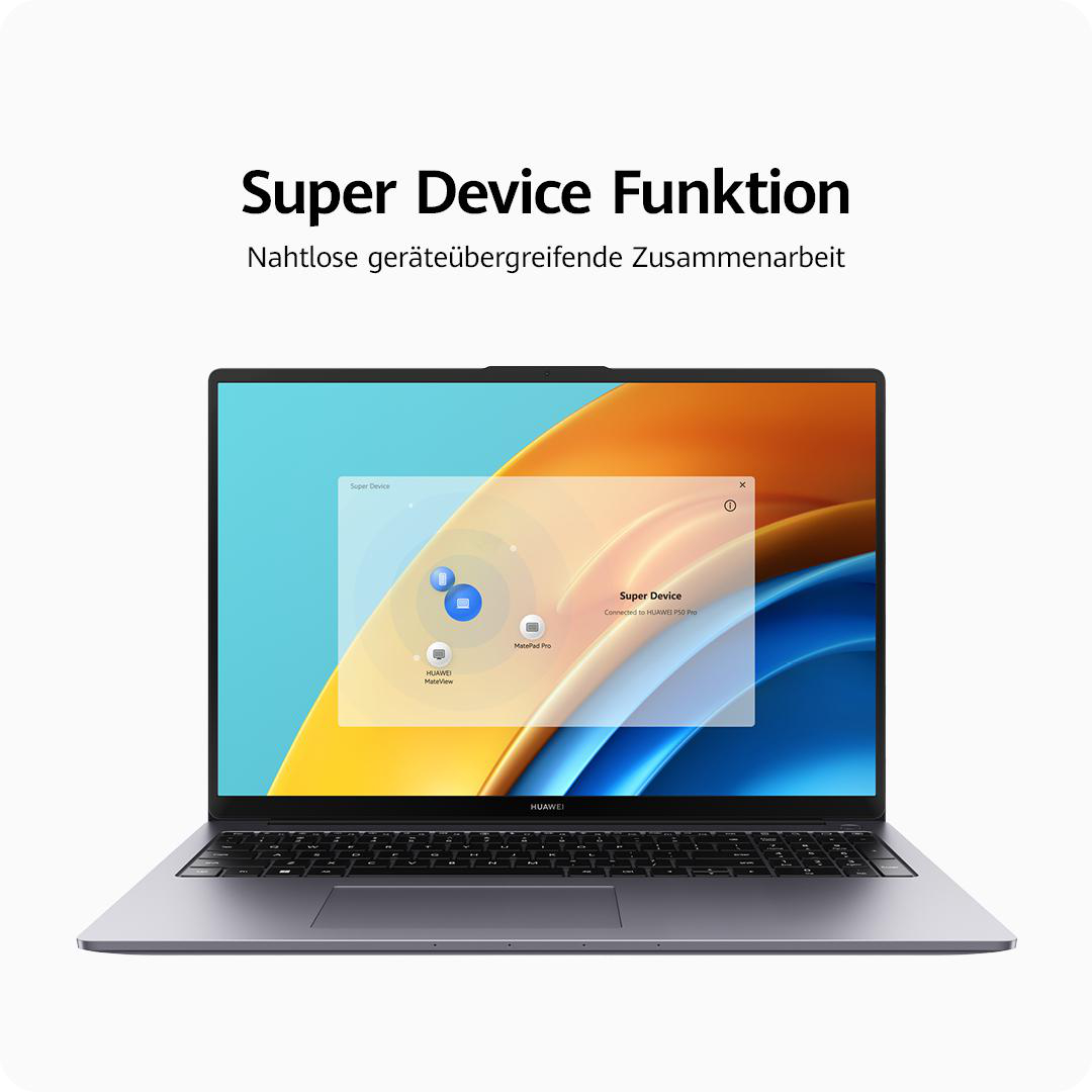 HUAWEI Matebook D16 - 16 Zoll - Intel® Core™ i7 i7-12700H - 16 GB - 512 GB - Intel® Iris® X - Windows 11 Home