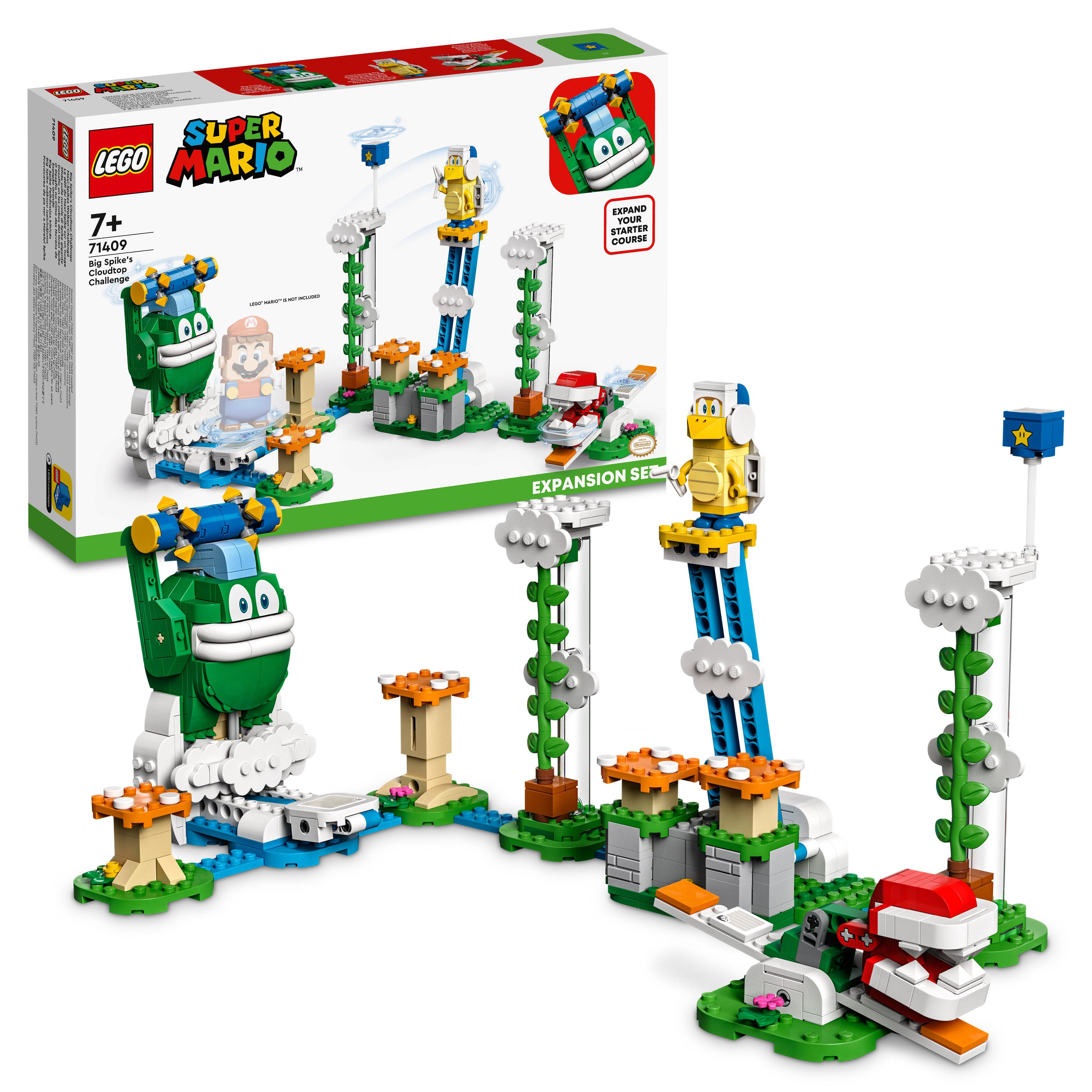 Mehrfarbig Erweiterungsset Wolken-Challenge Mario Bausatz, 71409 – Maxi-Spikes Super LEGO