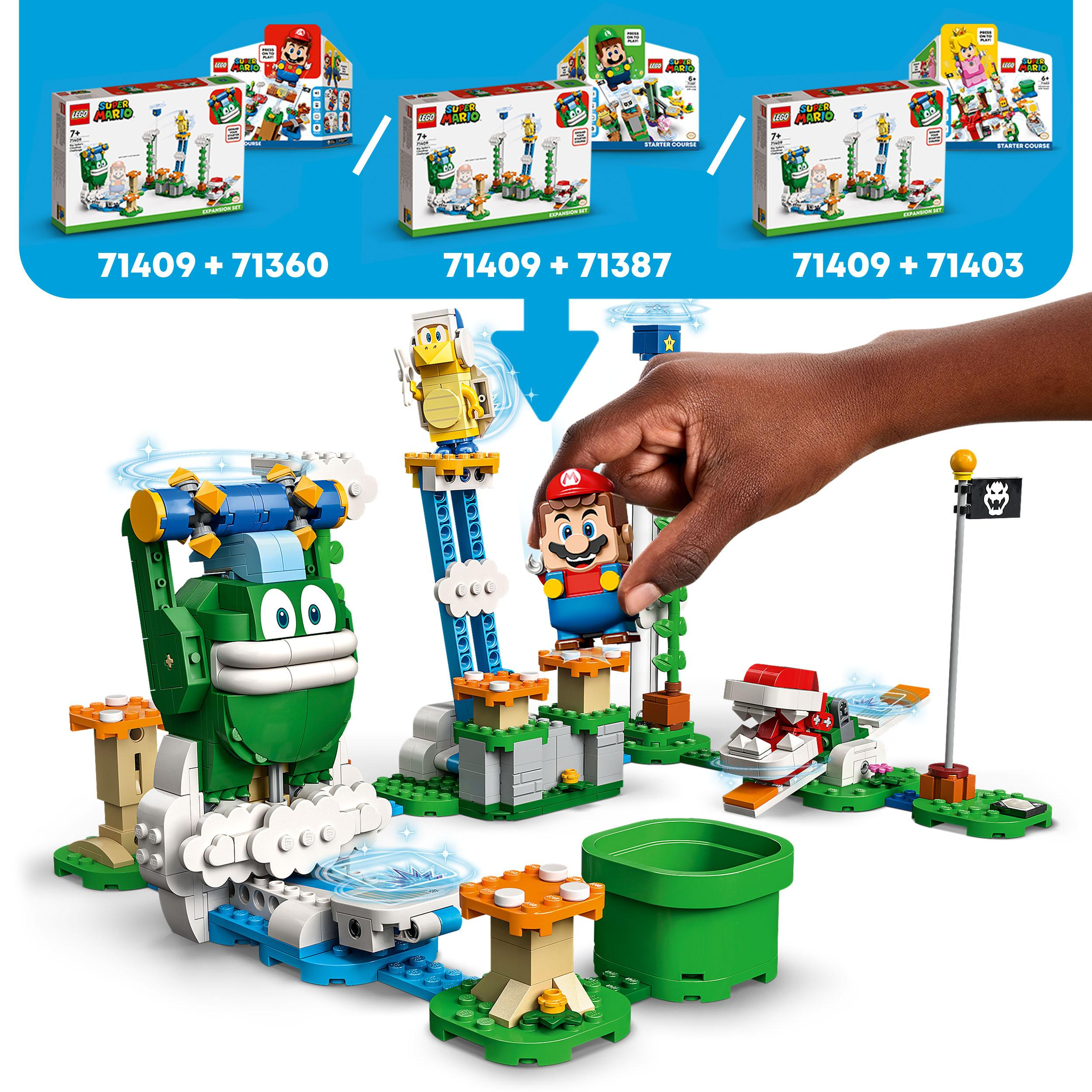 Maxi-Spikes Super Mehrfarbig Bausatz, LEGO Wolken-Challenge Mario 71409 – Erweiterungsset