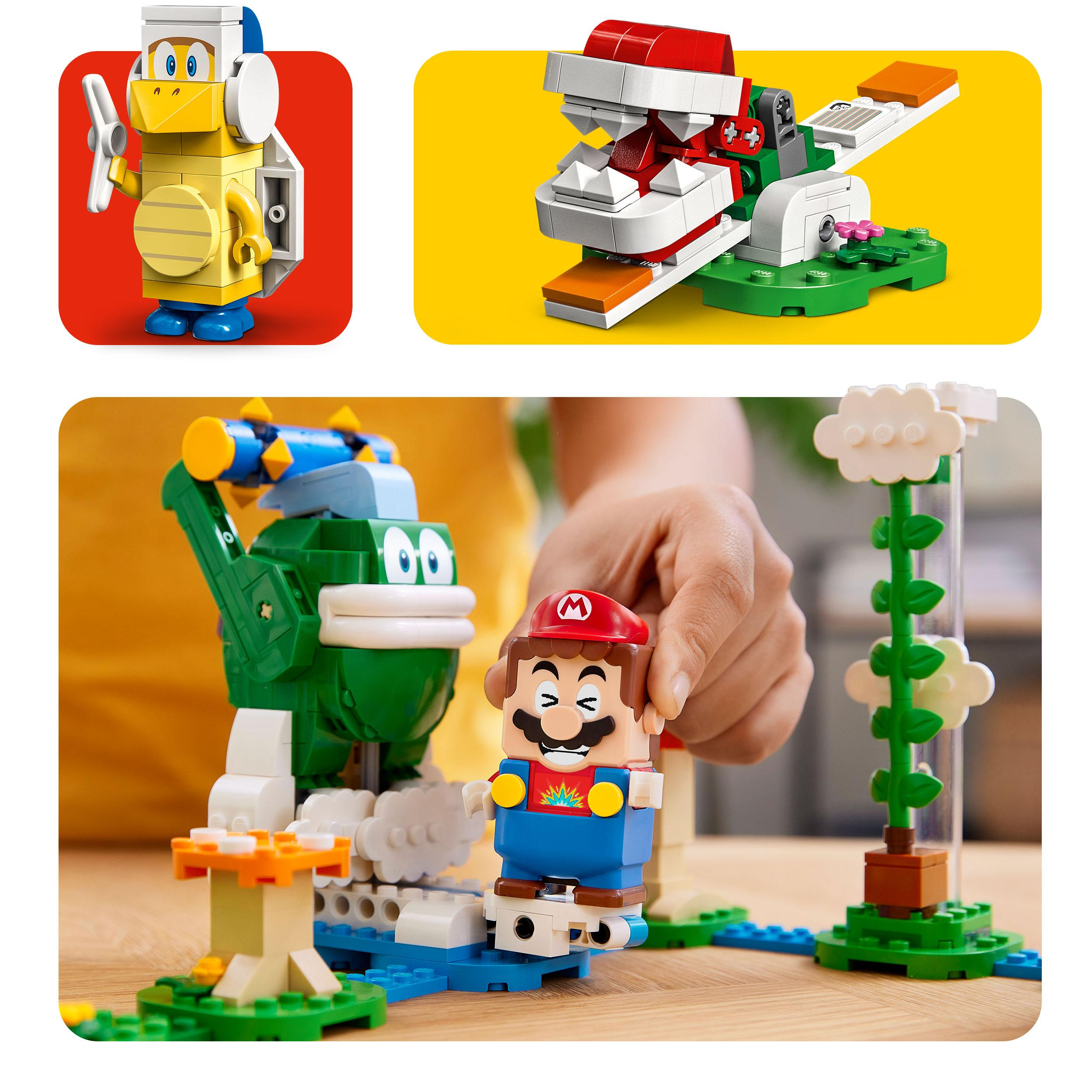 Mehrfarbig Erweiterungsset Wolken-Challenge Mario Bausatz, 71409 – Maxi-Spikes Super LEGO