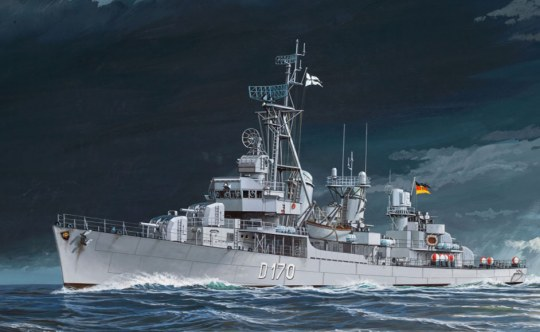 REVELL 05179 119 German Class Destroyer (Z1/Z5) Mehrfarbig Modellbausatz