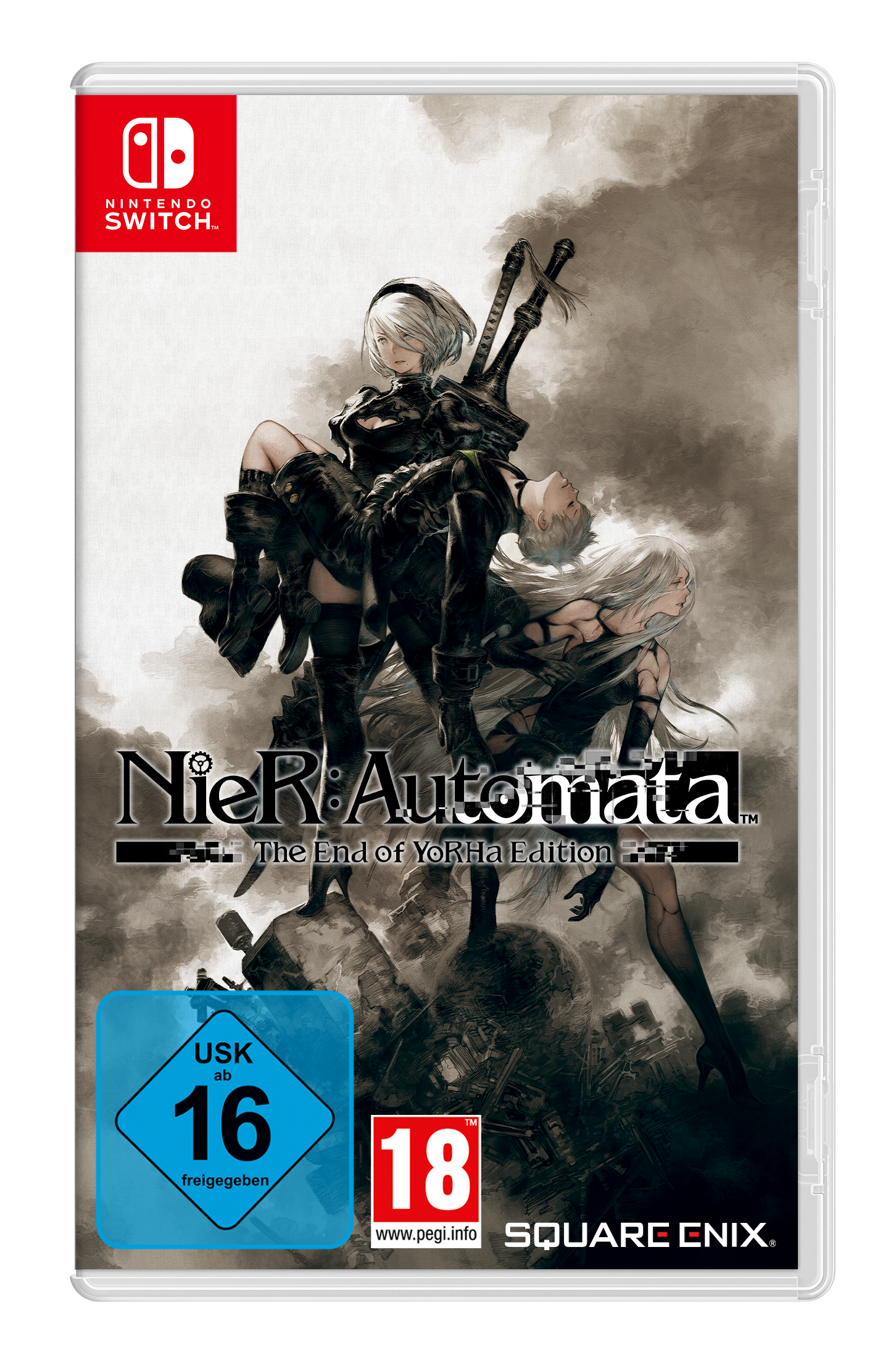 Spielbox zeigt zwei Frauen aus dem Spiel Nier: Automata.