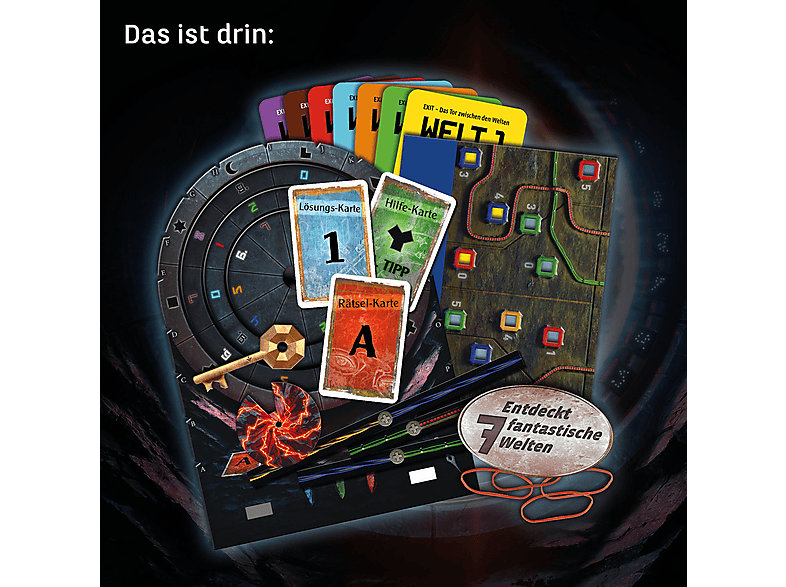 KOSMOS EXIT - Das Spiel: Tor zwischen den Welten Brettspiel Mehrfarbig