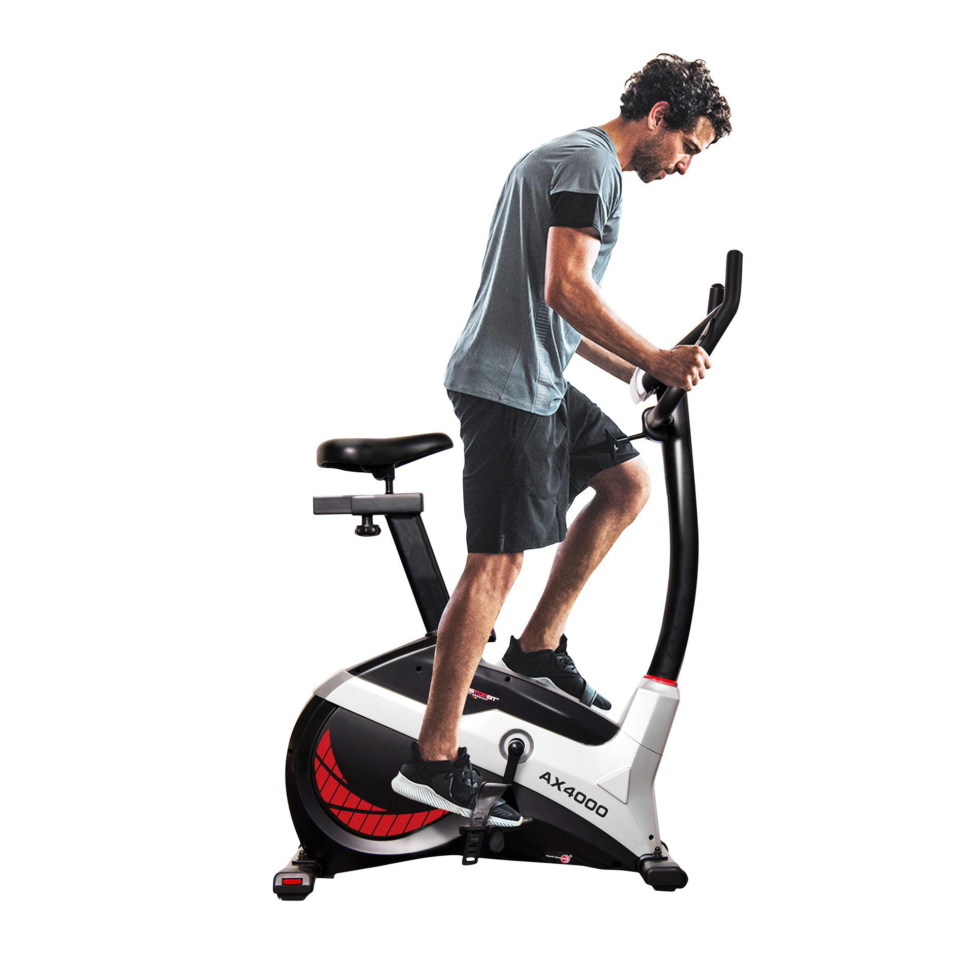 CHRISTOPEIT AX 4000 Heimtrainer Ergometer, Schwarz/Silber