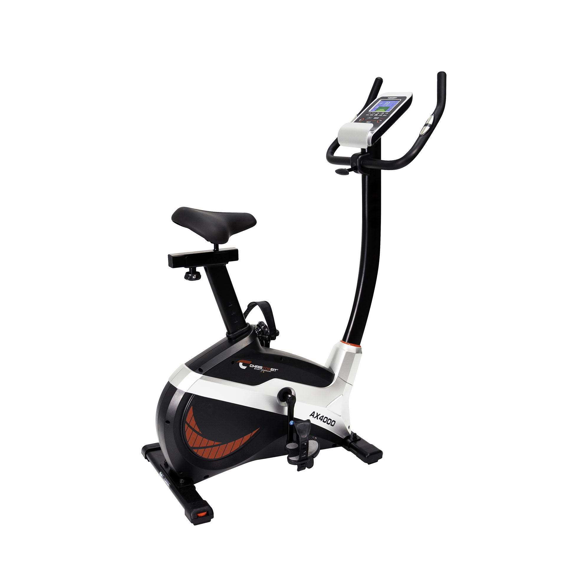 CHRISTOPEIT AX 4000 Heimtrainer Ergometer, Schwarz/Silber