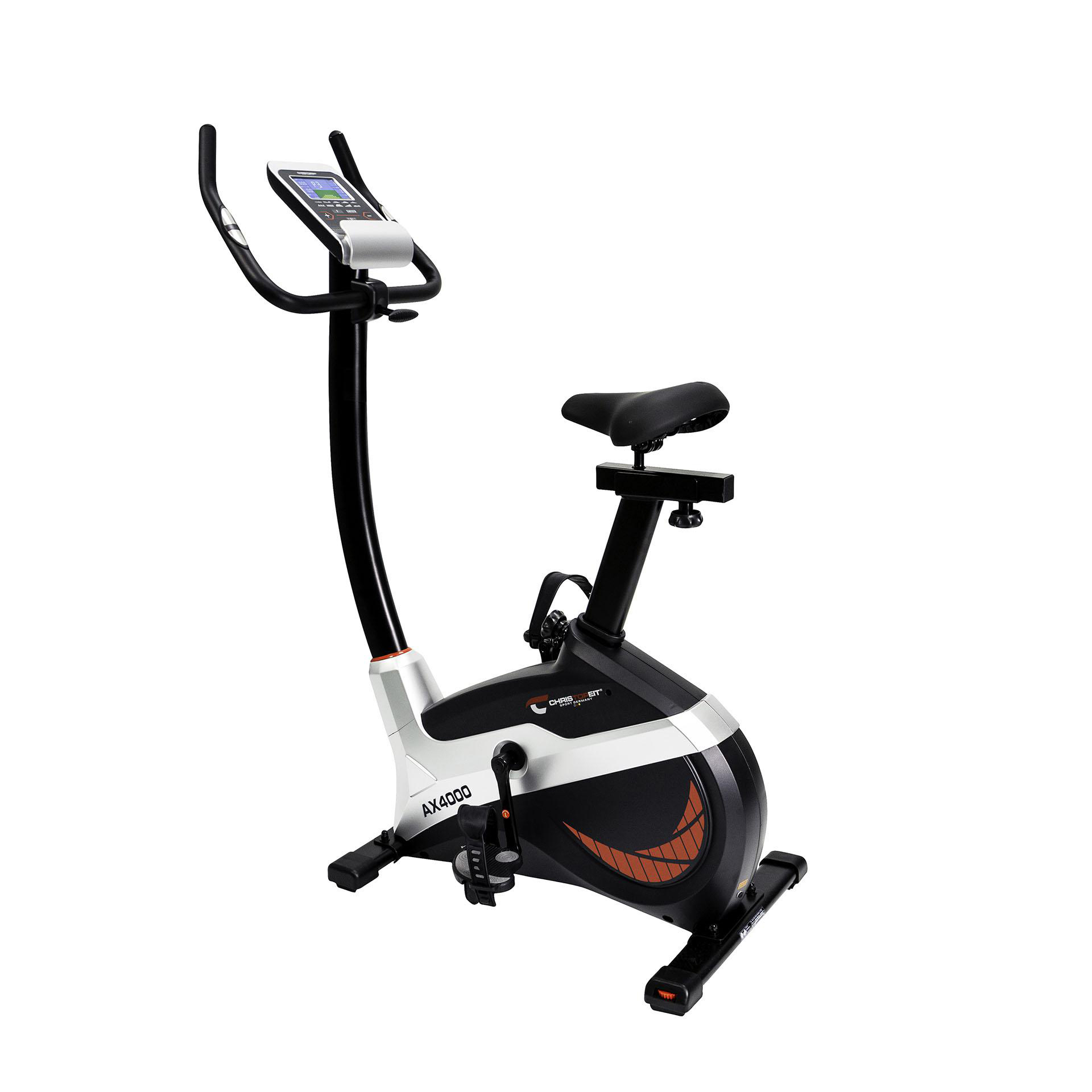 CHRISTOPEIT AX 4000 Heimtrainer Ergometer, Schwarz/Silber