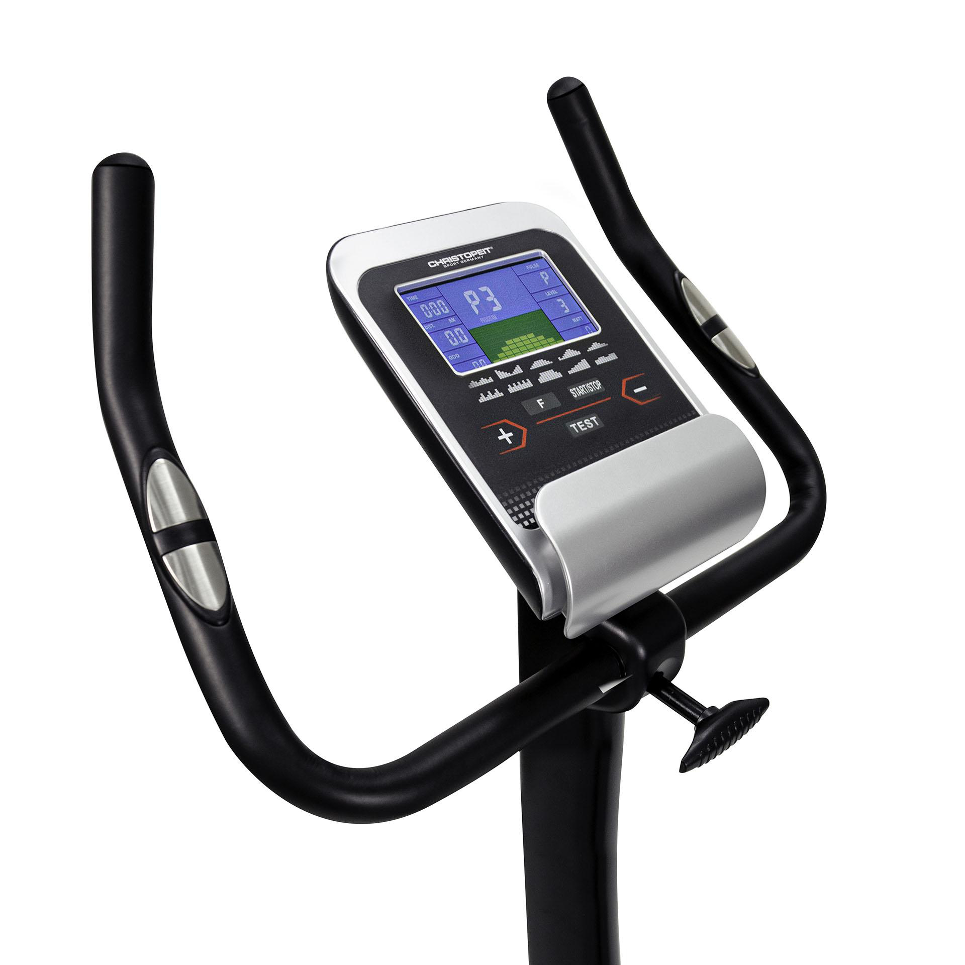 CHRISTOPEIT AX 4000 Heimtrainer Ergometer, Schwarz/Silber