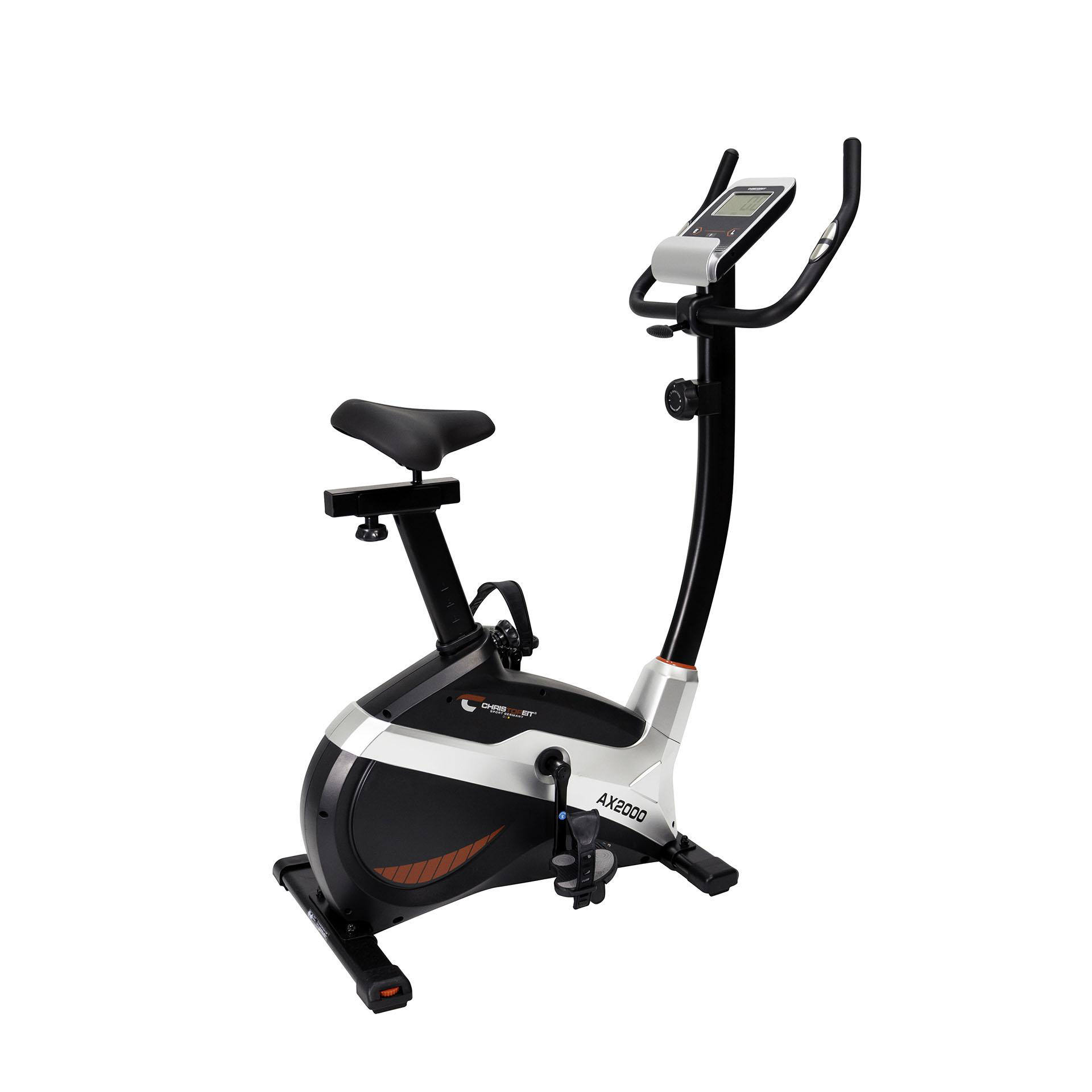 CHRISTOPEIT AX 2000 Heimtrainer, Schwarz/Silber